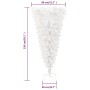 Upside down artificial Christmas tree with white stand 150 cm by vidaXL, Christmas trees - Ref: Foro24-344666, Price: 24,15 €...