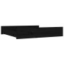 Cajones de cama 2 unidades madera maciza de pino negro de vidaXL, Camas y accesorios - Ref: Foro24-814988, Precio: 111,13 €, ...