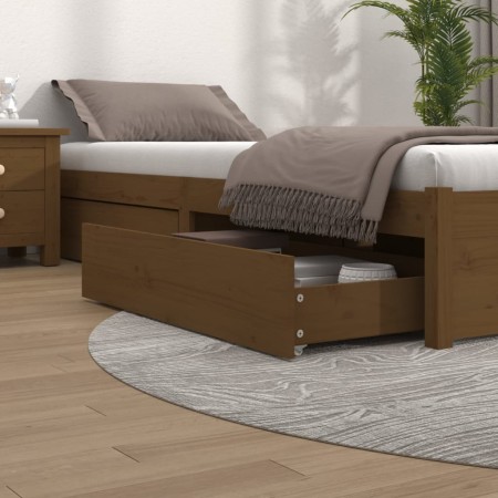 Bed drawers 4 units solid honey brown pine wood by vidaXL, Beds and accessories - Ref: Foro24-815002, Price: 151,46 €, Discou...