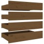 Bed drawers 4 units solid honey brown pine wood by vidaXL, Beds and accessories - Ref: Foro24-815002, Price: 151,46 €, Discou...