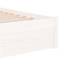 Solid white pine wood bed frame 75x190 cm by vidaXL, Beds and slatted bases - Ref: Foro24-833226, Price: 118,70 €, Discount: %