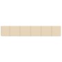 Wall panels 12 pcs cream fabric 90x15 cm 1.62 m² by vidaXL, Wall covering - Ref: Foro24-344093, Price: 45,96 €, Discount: %