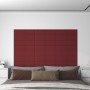 Wall panels 12 pcs red fabric 60x15 cm 1.08 m² by vidaXL, Wall covering - Ref: Foro24-344055, Price: 26,45 €, Discount: %