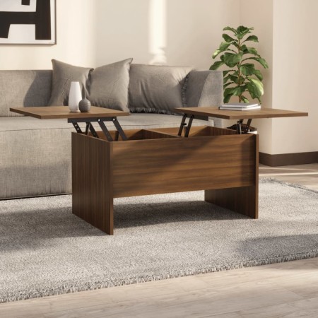 Mesa de centro madera de ingeniería marrón roble 80x50x42,5 cm de vidaXL, Mesas de centro - Ref: Foro24-819295, Precio: 63,78...