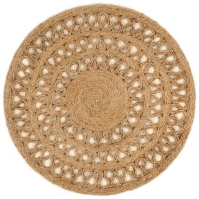 Jute Round Hand Braided Area Rug 90cm by vidaXL, Rugs - Ref: Foro24-344957, Price: 40,14 €, Discount: %