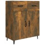 Eiche geräuchert Holzwerkstoff Anrichte 69,5x34x90 cm von vidaXL, Sideboards - Ref: Foro24-817360, Preis: 76,53 €, Rabatt: %