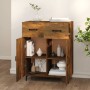 Aparador de madera de ingeniería roble ahumado 69,5x34x90 cm de vidaXL, Aparadores - Ref: Foro24-817360, Precio: 75,99 €, Des...