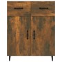 Eiche geräuchert Holzwerkstoff Anrichte 69,5x34x90 cm von vidaXL, Sideboards - Ref: Foro24-817360, Preis: 76,53 €, Rabatt: %