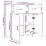 Aparador de madera de ingeniería roble ahumado 69,5x34x90 cm de vidaXL, Aparadores - Ref: Foro24-817360, Precio: 75,99 €, Des...