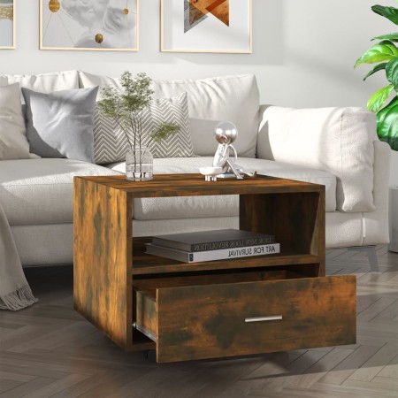 Engineered wood smoked oak coffee table 55x55x40 cm by vidaXL, Coffee table - Ref: Foro24-816937, Price: 47,64 €, Discount: %