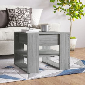 Mesa de centro madera contrachapada gris Sonoma 55,5x55x45 cm de vidaXL, Mesas de centro - Ref: Foro24-816932, Precio: 47,99 ...