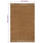 Alfombra larga con borlas yute 100x300 cm de vidaXL, Alfombras - Ref: Foro24-345012, Precio: 104,71 €, Descuento: %