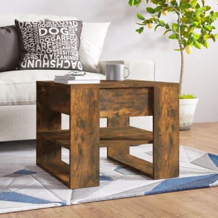 Engineered wood smoked oak coffee table 55.5x55x45 cm by vidaXL, Coffee table - Ref: Foro24-816931, Price: 46,97 €, Discount: %