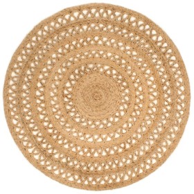 Hand-braided round jute area rug 150 cm by vidaXL, Rugs - Ref: Foro24-344959, Price: 80,99 €, Discount: %