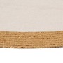 Braided round white and natural 90 cm jute and cotton rug by vidaXL, Rugs - Ref: Foro24-344973, Price: 23,99 €, Discount: %