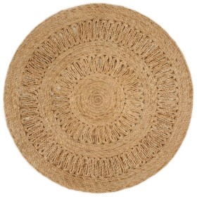 Jute Round Hand Braided Area Rug 90cm by vidaXL, Rugs - Ref: Foro24-344961, Price: 40,99 €, Discount: %