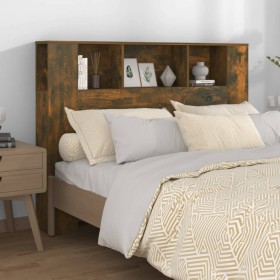 Smoked oak headboard furniture 140x18.5x104.5 cm by vidaXL, Headboards and footboards - Ref: Foro24-817270, Price: 59,00 €, D...