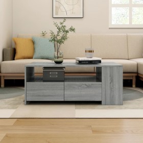 Mesa de centro madera de ingeniería gris Sonoma 102x55x42 cm de vidaXL, Mesas de centro - Ref: Foro24-816935, Precio: 88,74 €...