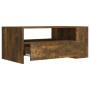 Mesa de centro madera de ingeniería roble ahumado 102x55x42 cm de vidaXL, Mesas de centro - Ref: Foro24-816934, Precio: 77,75...