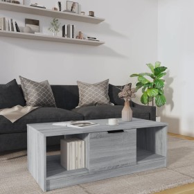 Mesa de centro madera de ingeniería gris Sonoma 102x50x36 cm de vidaXL, Mesas de centro - Ref: Foro24-817079, Precio: 72,99 €...