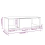 Mesa de centro madera de ingeniería gris Sonoma 102x50x36 cm de vidaXL, Mesas de centro - Ref: Foro24-817079, Precio: 72,71 €...