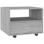 Mesa de centro madera de ingeniería gris Sonoma 55x55x40 cm de vidaXL, Mesas de centro - Ref: Foro24-816938, Precio: 58,87 €,...