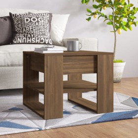 Engineered wood brown oak coffee table 55.5x55x45 cm by vidaXL, Coffee table - Ref: Foro24-816933, Price: 47,47 €, Discount: %