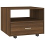 Mesa de centro madera de ingeniería marrón roble 55x55x40 cm de vidaXL, Mesas de centro - Ref: Foro24-816939, Precio: 48,92 €...