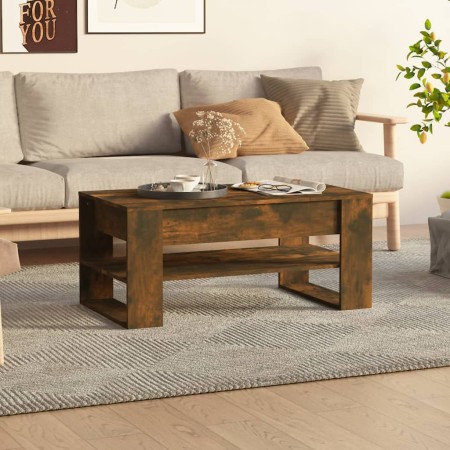 Smoked oak plywood coffee table 102x55x45 cm by vidaXL, Coffee table - Ref: Foro24-816928, Price: 64,86 €, Discount: %