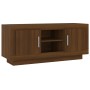 TV stand made of brown oak plywood 102x35x45 cm by vidaXL, TV Furniture - Ref: Foro24-817227, Price: 71,23 €, Discount: %