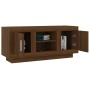 TV stand made of brown oak plywood 102x35x45 cm by vidaXL, TV Furniture - Ref: Foro24-817227, Price: 71,23 €, Discount: %