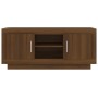 TV stand made of brown oak plywood 102x35x45 cm by vidaXL, TV Furniture - Ref: Foro24-817227, Price: 71,23 €, Discount: %