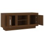 TV stand made of brown oak plywood 102x35x45 cm by vidaXL, TV Furniture - Ref: Foro24-817227, Price: 71,23 €, Discount: %