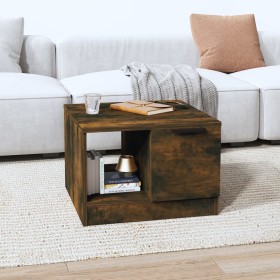 Smoked oak plywood coffee table 50x50x36 cm by vidaXL, Coffee table - Ref: Foro24-817075, Price: 45,96 €, Discount: %