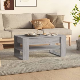 Sonoma gray plywood coffee table 102x55x45 cm by vidaXL, Coffee table - Ref: Foro24-816929, Price: 64,24 €, Discount: %