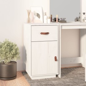 Solid white pine wood desk cabinet 40x50x75 cm by vidaXL, Lockers and storage cabinets - Ref: Foro24-820098, Price: 102,73 €,...