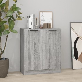 Sonoma gray plywood sideboard 60x30x70 cm by vidaXL, Sideboards - Ref: Foro24-816983, Price: 77,49 €, Discount: %