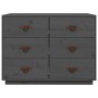 Solid gray pine wood sideboard 100x40x75 cm by vidaXL, Sideboards - Ref: Foro24-820144, Price: 186,99 €, Discount: %