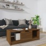 Brown oak engineered wood coffee table 102x50x36 cm by vidaXL, Coffee table - Ref: Foro24-817080, Price: 57,32 €, Discount: %