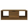 Brown oak engineered wood coffee table 102x50x36 cm by vidaXL, Coffee table - Ref: Foro24-817080, Price: 57,32 €, Discount: %