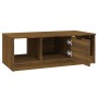 Brown oak engineered wood coffee table 102x50x36 cm by vidaXL, Coffee table - Ref: Foro24-817080, Price: 57,32 €, Discount: %