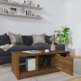 Brown oak engineered wood coffee table 102x50x36 cm by vidaXL, Coffee table - Ref: Foro24-817080, Price: 57,32 €, Discount: %