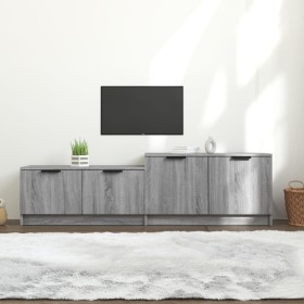 Mueble de TV madera contrachapada gris Sonoma 158,5x36x45 cm de vidaXL, Muebles TV - Ref: Foro24-817124, Precio: 68,46 €, Des...