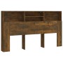 Mueble cabecero color roble ahumado 180x19x103,5 cm de vidaXL, Cabeceros y pies de cama - Ref: Foro24-817255, Precio: 79,97 €...