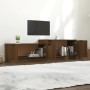 Brown oak plywood TV cabinet 158.5x36x45 cm by vidaXL, TV Furniture - Ref: Foro24-817125, Price: 69,13 €, Discount: %