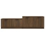 Brown oak plywood TV cabinet 158.5x36x45 cm by vidaXL, TV Furniture - Ref: Foro24-817125, Price: 69,13 €, Discount: %