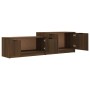 Brown oak plywood TV cabinet 158.5x36x45 cm by vidaXL, TV Furniture - Ref: Foro24-817125, Price: 69,13 €, Discount: %