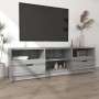 Sonoma gray plywood TV cabinet 150x33.5x45 cm by vidaXL, TV Furniture - Ref: Foro24-817115, Price: 98,63 €, Discount: %