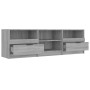 Sonoma gray plywood TV cabinet 150x33.5x45 cm by vidaXL, TV Furniture - Ref: Foro24-817115, Price: 98,63 €, Discount: %