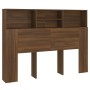 Mueble cabecero color roble marrón 140x19x103,5 cm de vidaXL, Cabeceros y pies de cama - Ref: Foro24-817251, Precio: 74,72 €,...